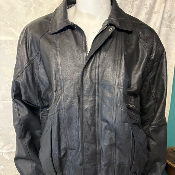 Vintage Trail’s End Men’s Size XL Leather Bomber - Picture 1 of 14